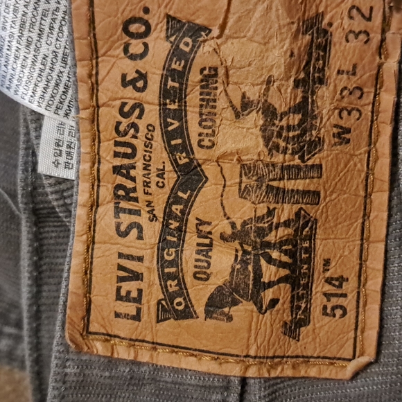 Levi's Gray Corduroy Jeans Pants - Picture 2 of 4